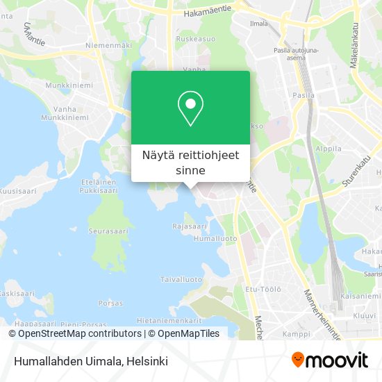 Humallahden Uimala kartta