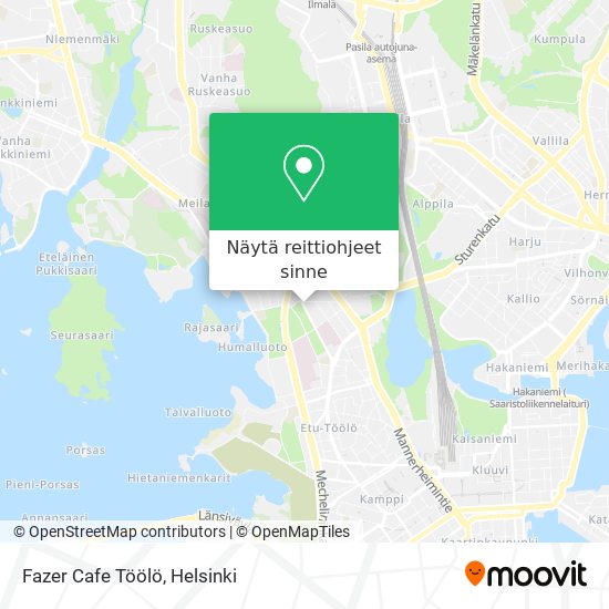 Fazer Cafe Töölö kartta