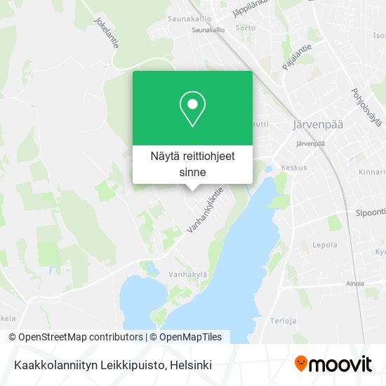 Kaakkolanniityn Leikkipuisto kartta