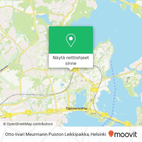 Otto-Iivari Meurmanin Puiston Leikkipaikka kartta