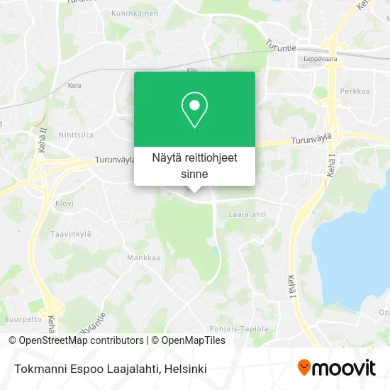 Tokmanni Espoo Laajalahti kartta