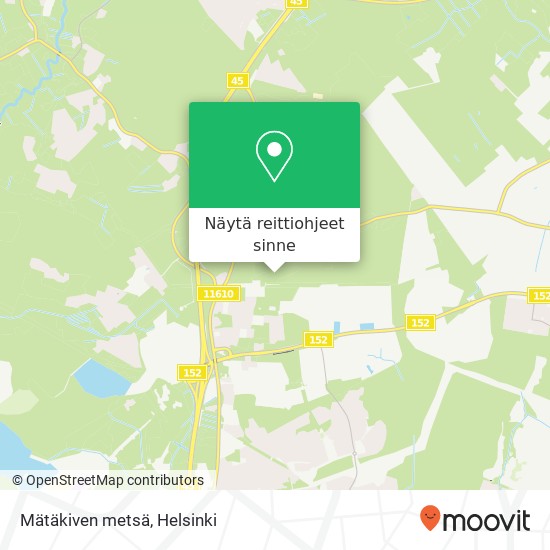 Mätäkiven metsä kartta