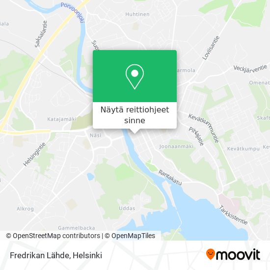 Fredrikan Lähde kartta