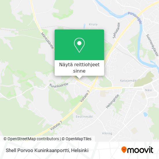 Shell Porvoo Kuninkaanportti kartta