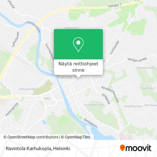 Ravintola Karhukopla kartta