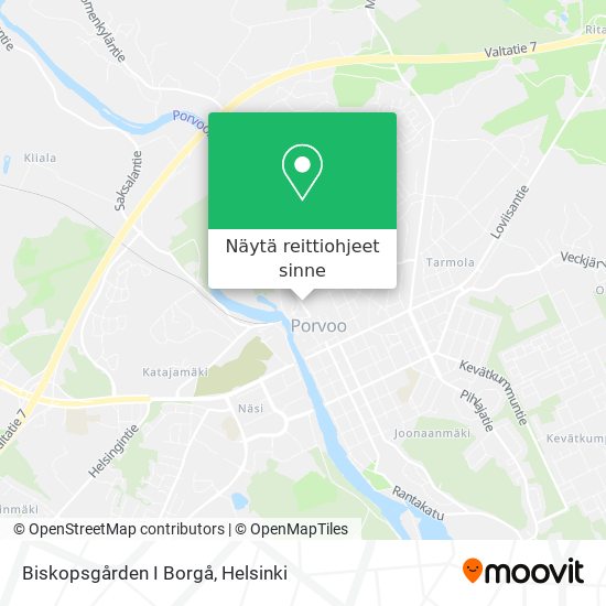 Biskopsgården I Borgå kartta