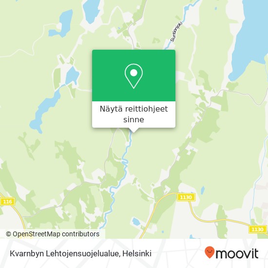 Kvarnbyn Lehtojensuojelualue kartta