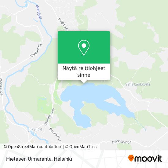 Hietasen Uimaranta kartta
