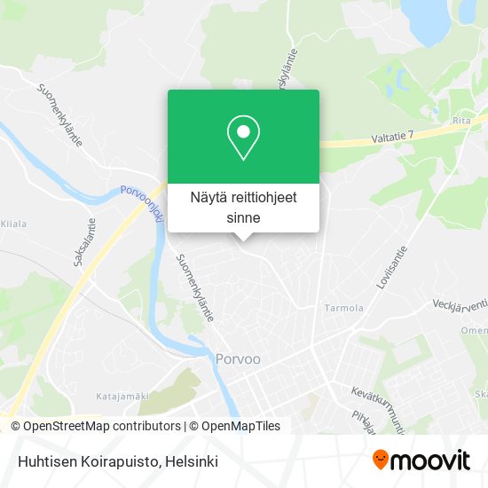Kuinka päästä kohteeseen Huhtisen Koirapuisto paikassa Porvoo  kulkuvälineellä Bussi?
