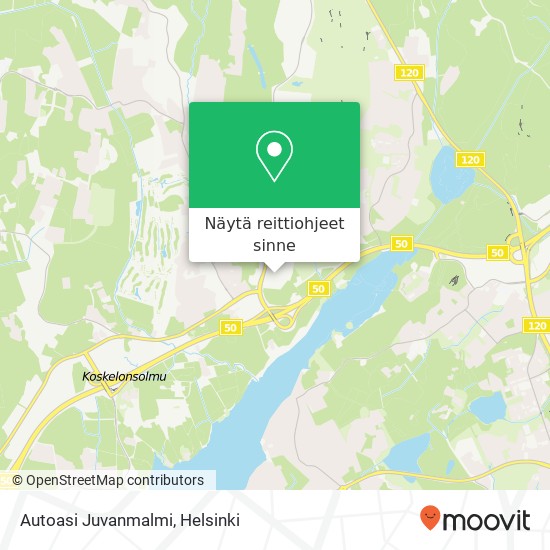 Autoasi Juvanmalmi kartta