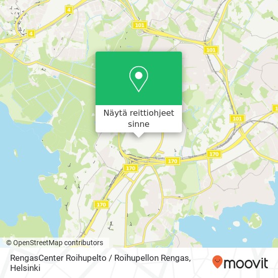 RengasCenter Roihupelto / Roihupellon Rengas kartta