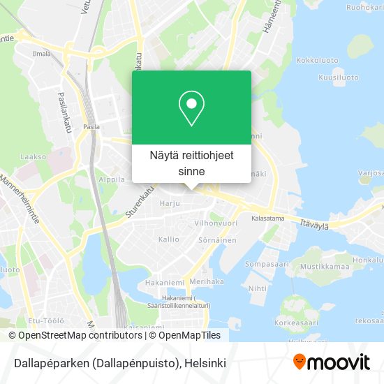 Dallapéparken (Dallapénpuisto) kartta