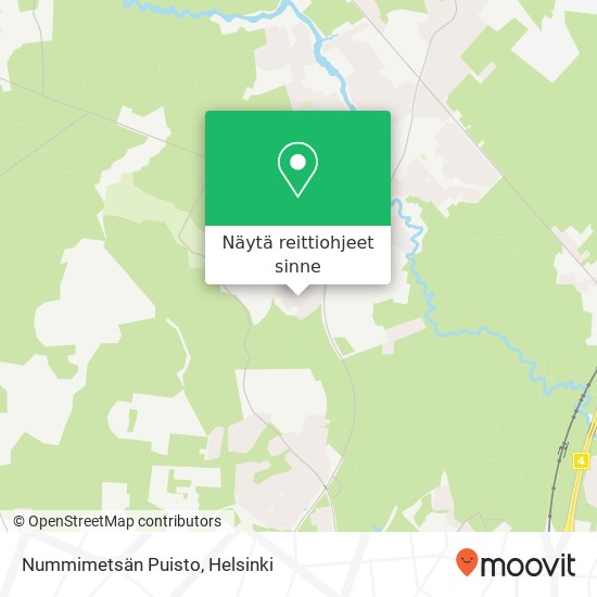 Nummimetsän Puisto kartta