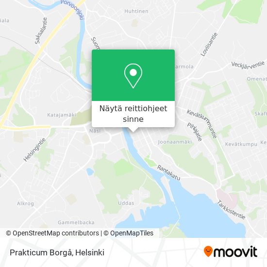 Prakticum Borgå kartta