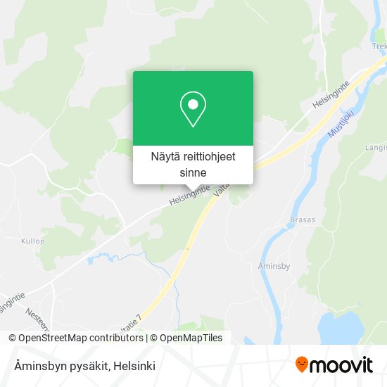 Åminsbyn pysäkit kartta