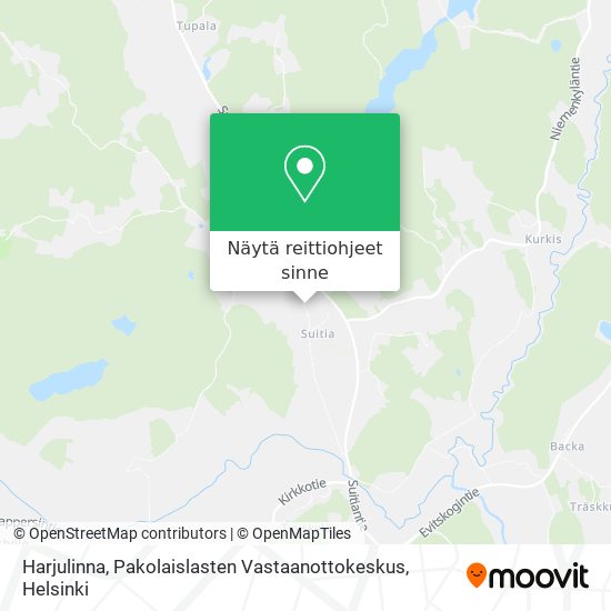 Harjulinna, Pakolaislasten Vastaanottokeskus kartta