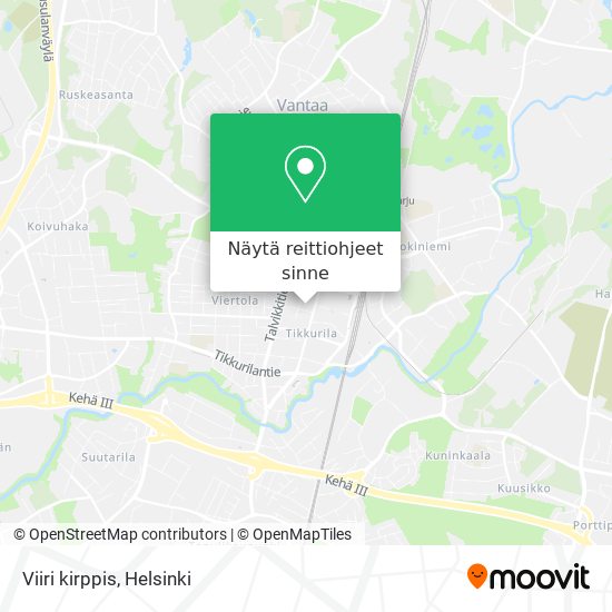 Kuinka päästä kohteeseen Viiri kirppis paikassa Vantaa kulkuvälineellä  Bussi tai Juna?