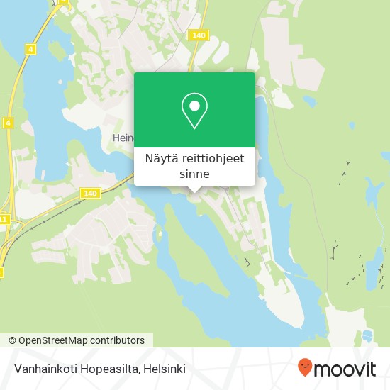 Vanhainkoti Hopeasilta kartta