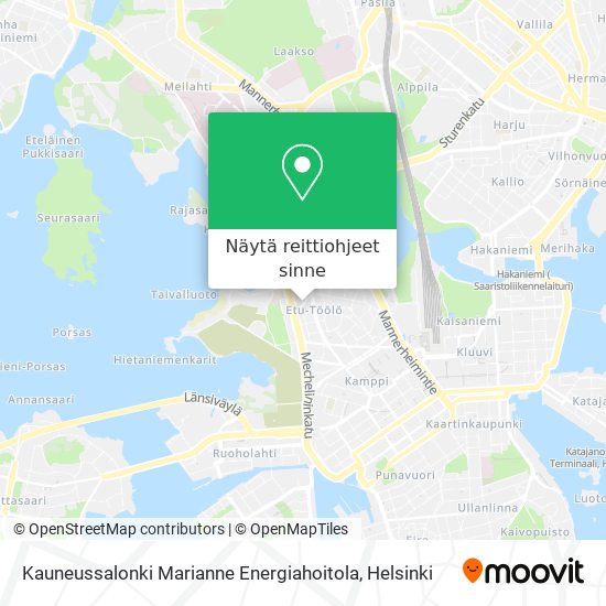 Kauneussalonki Marianne Energiahoitola kartta