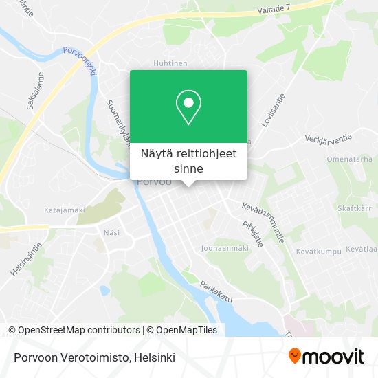 Porvoon Verotoimisto kartta