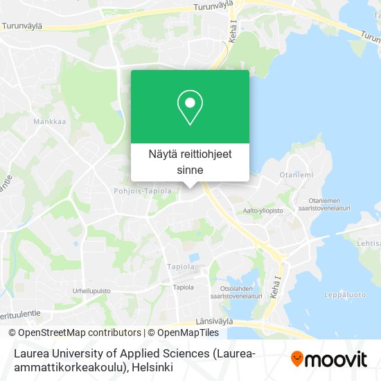 Laurea University of Applied Sciences (Laurea-ammattikorkeakoulu) kartta