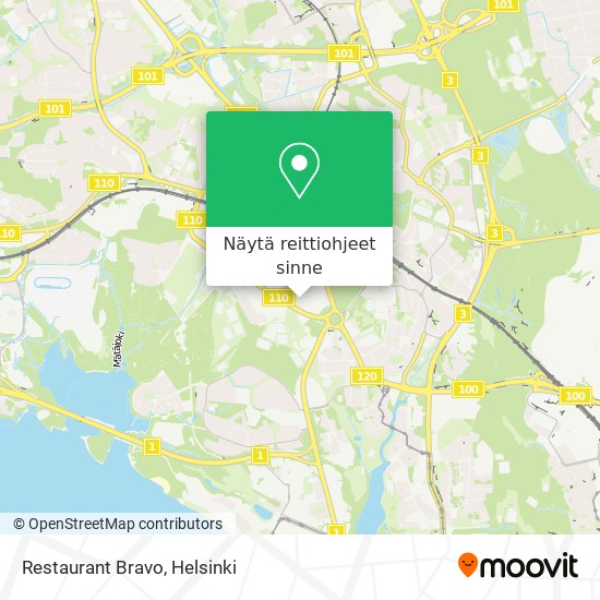Restaurant Bravo kartta