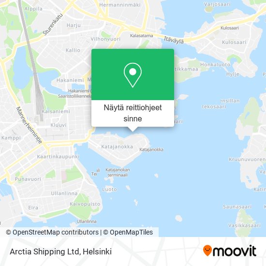 Arctia Shipping Ltd kartta