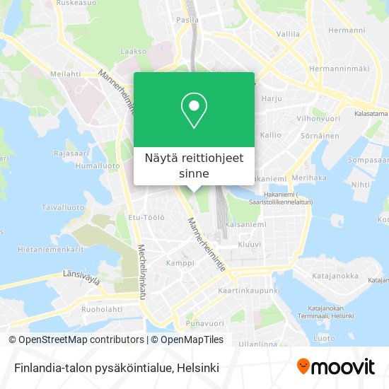 Finlandia-talon pysäköintialue kartta