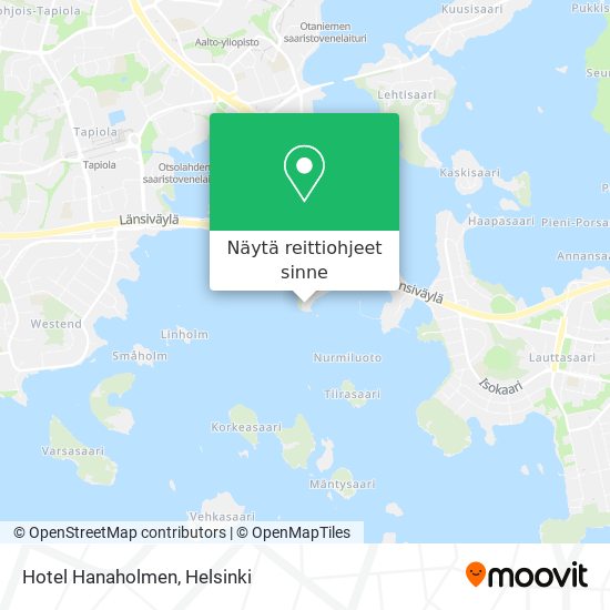 Hotel Hanaholmen kartta