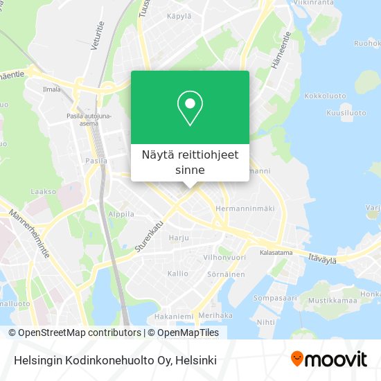 Helsingin Kodinkonehuolto Oy kartta