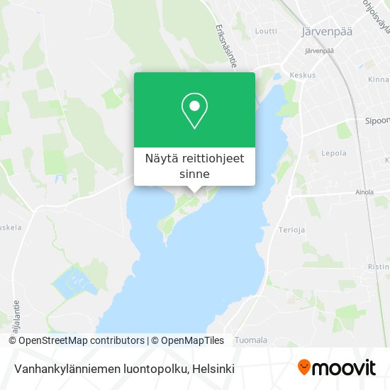 Vanhankylänniemen luontopolku kartta