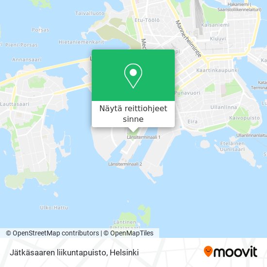 Jätkäsaaren liikuntapuisto kartta