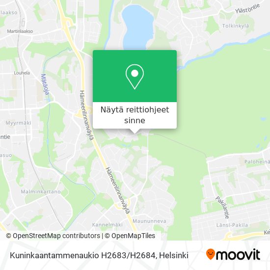 Kuninkaantammenaukio H2683 / H2684 kartta