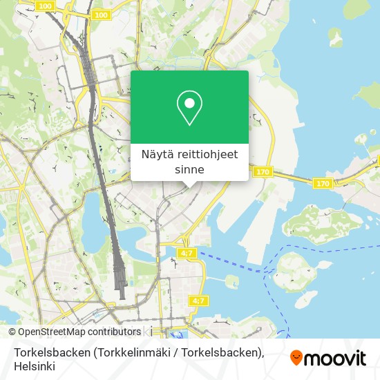Torkelsbacken (Torkkelinmäki / Torkelsbacken) kartta