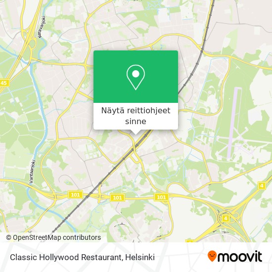 Classic Hollywood Restaurant kartta