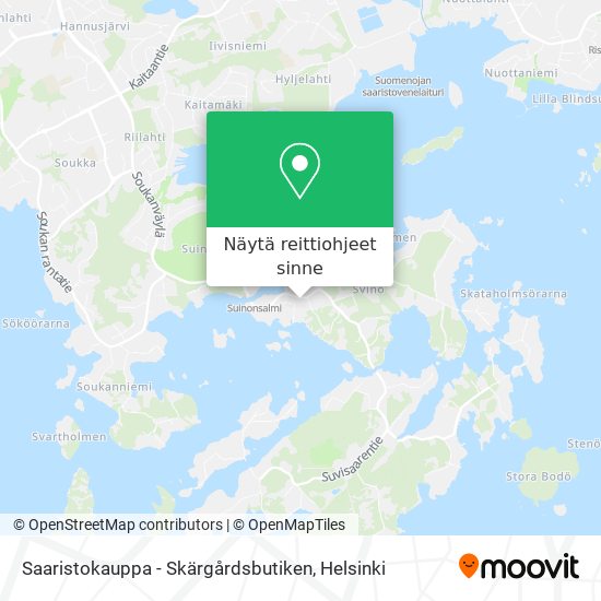 Saaristokauppa - Skärgårdsbutiken kartta