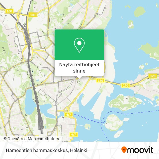 Hämeentien hammaskeskus kartta
