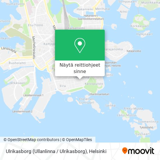 Ulrikasborg (Ullanlinna / Ulrikasborg) kartta