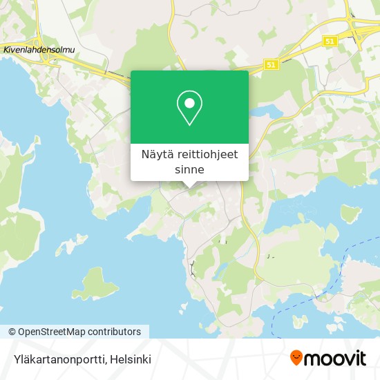 Yläkartanonportti kartta