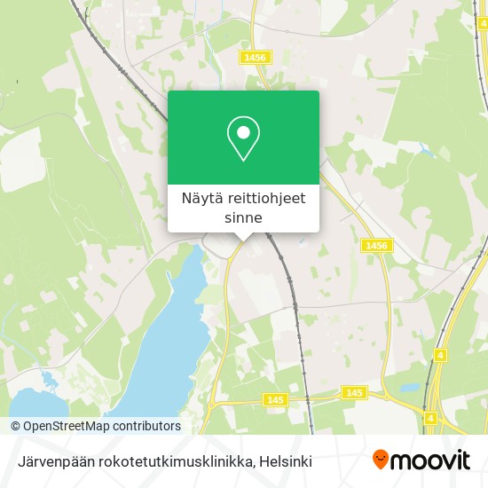 Järvenpään rokotetutkimusklinikka kartta