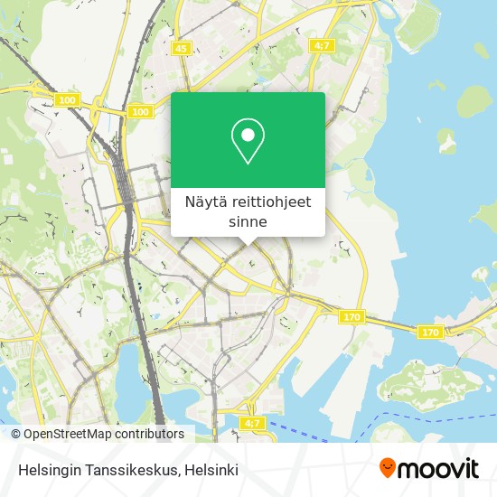 Helsingin Tanssikeskus kartta