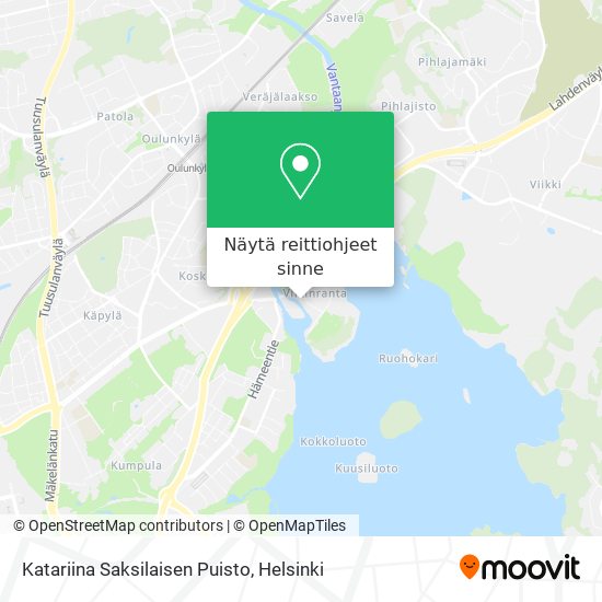 Katariina Saksilaisen Puisto kartta