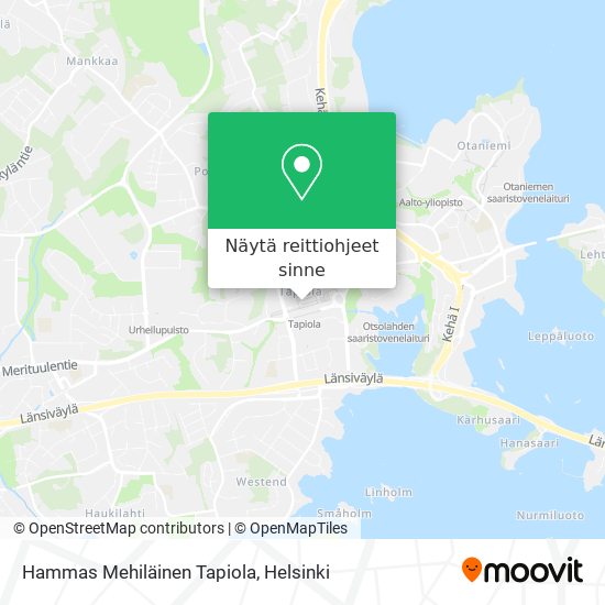 Hammas Mehiläinen Tapiola kartta