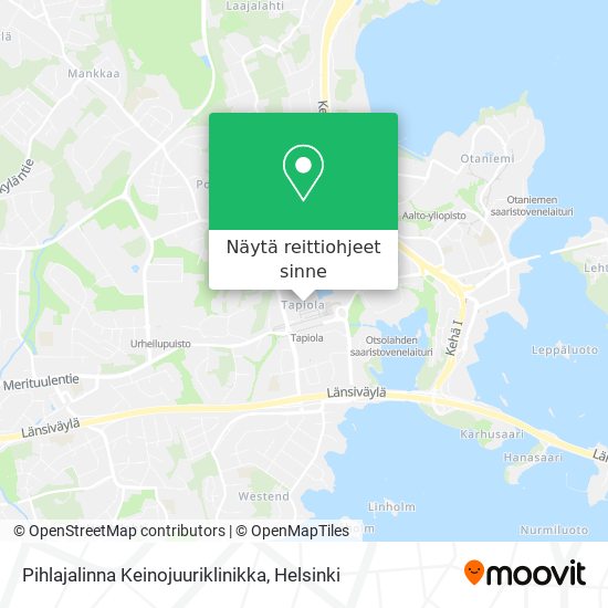 Pihlajalinna Keinojuuriklinikka kartta