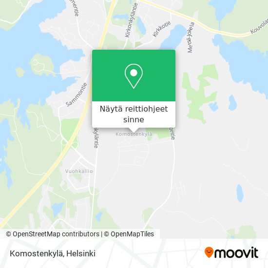 Komostenkylä kartta