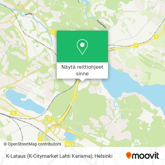 K-Lataus (K-Citymarket Lahti Karisma) kartta