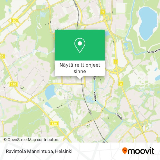 Ravintola Mannintupa kartta