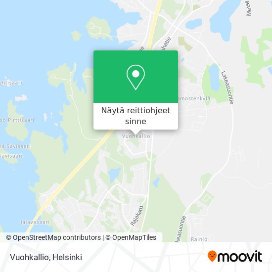 Vuohkallio kartta