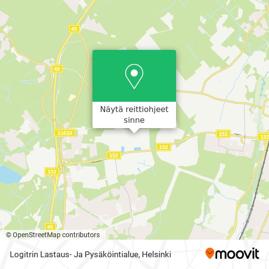 Logitrin Lastaus- Ja Pysäköintialue kartta