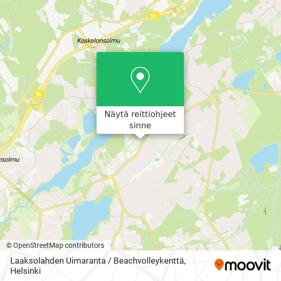 Laaksolahden Uimaranta / Beachvolleykenttä kartta